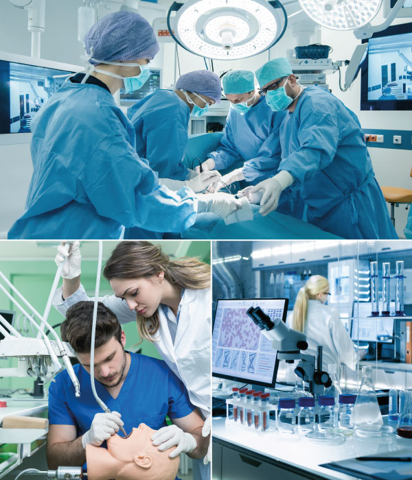montage of medical gas solutions